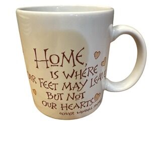Vintage‎ Hallmark Mug Oliver Wendell Holmes Home Is Where Our Feet May Leave